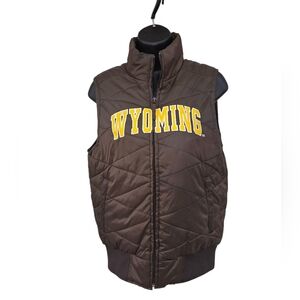 Wyoming Cowboy Quilted Puffer Vest From Colloseum Athletics